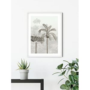 Komar Affiche d'art Jungle Panorama - Taille: 30 x 40 cm - coloré