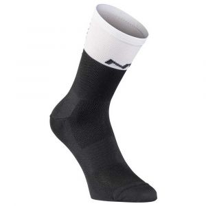 Northwave Chaussettes Work Less Ride More EU 37-39 Black / White - Black / White - Taille EU 37-39