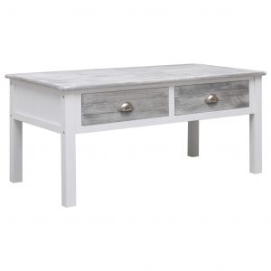 Image de VidaXL Table basse Gris 100 x 50 x 45 cm Bois