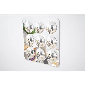 TickiT 72408 Large 9-Domed Acrylic Mirror Panel