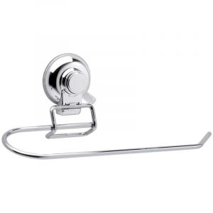 Kiamami Valentina Porte-Serviette &agrave; Ventouse 30Cm M&eacute;tal Chrom&eacute; Menta