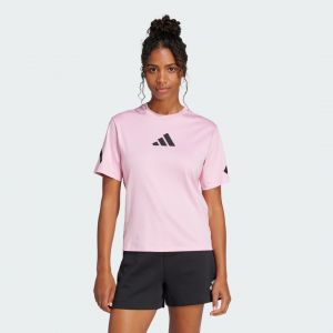 Adidas T-shirt Z.N.E. manches courtes rose clair noir femme - S