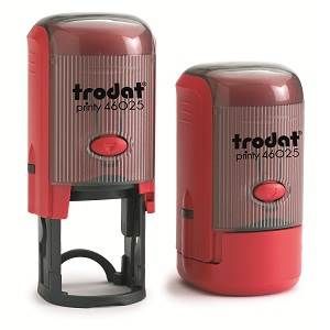 Trodat PRINTY 46025 | Tampon encreur ROND 25 mm | 5 lignes | EMPREINTE OFFERTE