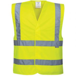 Portwest Gilet haute visibilité baudrier double ceinture Jaune XXL - XXXL