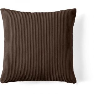 Selma - coussin - en velours côtelé - 60x60 cm - Marron