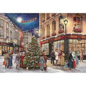 Clementoni Puzzle La Promenade de Noël Compact de 1000 pièces-Designs Tendances, Une Impression de Qualité-Stimule Le Sens de la Logique et la Motricité Fine-Dès 14 Ans-Fabriqué en Italie, 39925