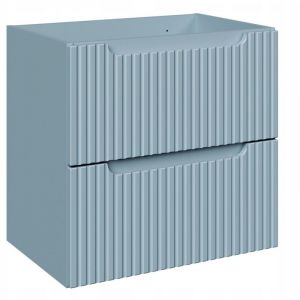 Meuble salle de bain suspendu sous vasque NOVA DEMIN 60 cm &ndash; 2 tiroirs