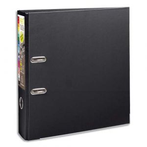 Exacompta Classeur à levier Premtouch - polypropylène - dos de 8cm - noir