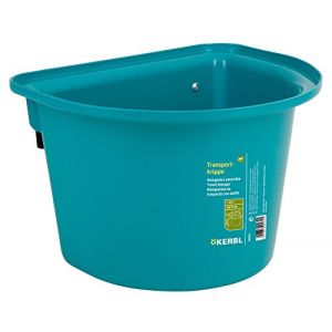 Kerbl Mangeoire amovible 12L, plastique w / caution de crochet dans - Bleu Aquifère - Taille 12