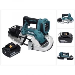 Makita DPB 183 G1 Scie à ruban sans fil 18 V 66 mm brushless + 1x Batterie 6.0 Ah - sans chargeur