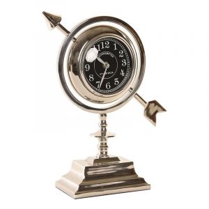 Horloge de table en aluminium DKD Home Decor