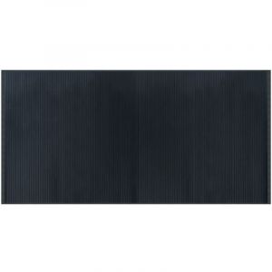 VidaXL Tapis rectangulaire Gris 100x200 cm Bambou, Tapis de Salon, Tapis de Cuisine, Tapis rectangulaire, Tapis de Chambre à Coucher