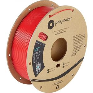 Image de Polymaker PB01004 PolyLite Filament petg résiste à la chaleur, résistance élevée à la traction 1.75 mm 1000 g rouge 1 p