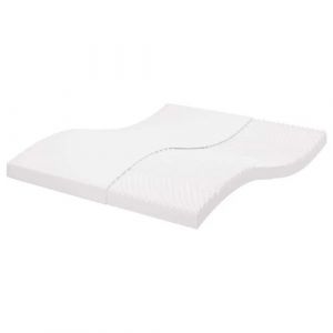 VidaXL Matelas en mousse blanc 180x210 cm 7 zones duret&eacute; 20 ILD, matelas de lit, matelas de lit de jour, matelas en mousse pour lit double