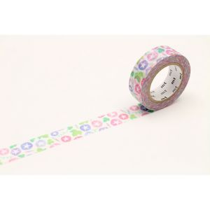 Masking tape mt 7 m x 15 mm Fleur Belle de jour