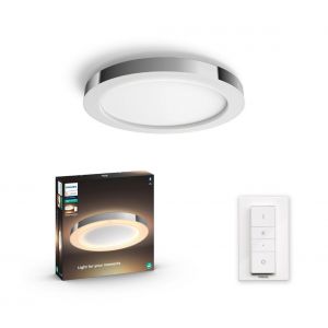 Philips Hue White Ambiance ADORE Plafonnier salle de bain 40W - Blanc (télécommande incluse) - Bluetooth