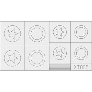 Eduard MAQUETTE US STARS LARGE 1/35 XT005