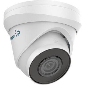 EtiamPro Caméra réseau IP dôme, caméra de surveillance, 2 MP, LED IR, vision nocturne 30 m, objectif fixe, technologie WDR, fonction PoE, vision de gardiennage, pour l'intérieur et l'extérieur, blanc
