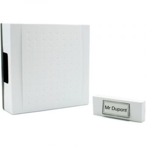 Image de Astrell Carillon blanc filaire 2 fils Sonette porte Piles ou Transformateur 612314