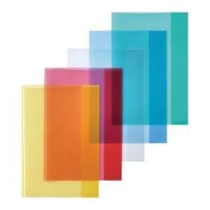 Herlitz Lot de 25 - Protège-cahier, A4, en PP, rouge transparent en paquet de: 25 pièces (05214036-003)