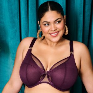 Soutien-Gorge Plongeant Bordeaux violet