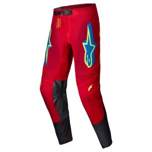 Alpinestars Pantalon cross Supertech Maker bright red/yellow fluo- US-