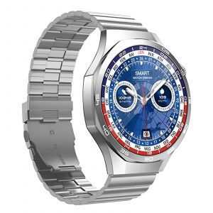 Montre Connectée Bluetooth 5.3 Étanche IP68 avec Suivi Santé Hoko Argent