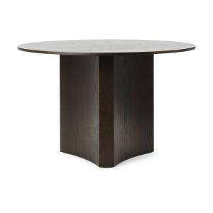 Normann Copenhagen Table à manger ronde en chêne teinté marron 120x75cm Bue