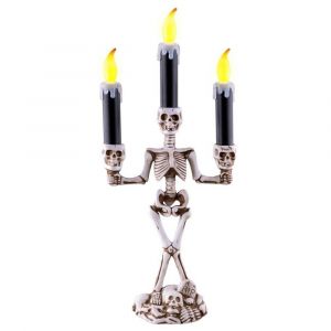 Ruedelafete Chandelier squelette avec 3 LED bougies