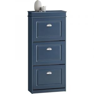 Sobuy FSR94-B Meuble Chaussure, Rangement Chaussure, Meuble d'Entrée, Meuble de Rangement à Chaussures Armoire, Commode à Chaussures avec 3 Abattants, 1