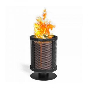 Support pour Flambeau Suédois "DAKAR" – Braséro Mobile en Acier de Haute Qualité, Fabriqué en Europe