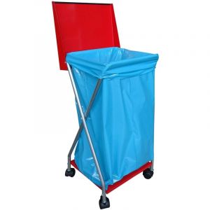 Quick-star - Support pour sacs poubelle avec 4 roulettes et 25 sacs poubelle 120 litres Support pour sacs poubelle Support pour sacs poubelle Poubelle