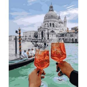 Peinture au num&eacute;ro : Sant&eacute; &agrave; Venise - sans ch&acirc;ssis en bois