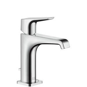 Hansgrohe Mitigeur lavabo 125 avec poignée à levier avec tirette et vidage (36110000) - AXOR