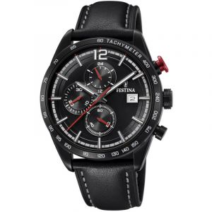 Image de Festina Montre Montres CHRONO SPORT F20344-3 - Montre Chronographe cuir Noir Homme