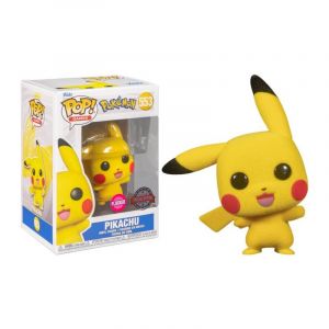 Funko PIKACHU / POKEMON / FIGURINE POP / EXCLUSIVE SPECIAL EDITION / FLOCKED