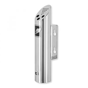 Cendrier mural extérieur chromé