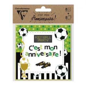 Clairefontaine Set Invitation anniversaire ' ' Football