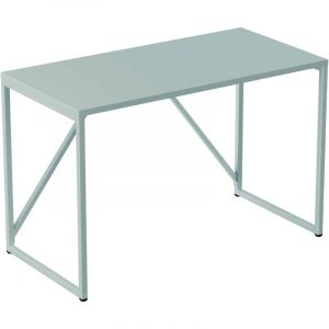 Oviala Bureau moderne L120 cm en métal vert sauge