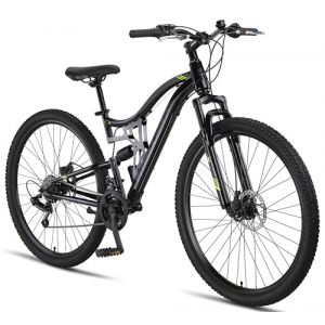 V&eacute;lo VTT - CHILLAXX Falcon - 29 pouces - 21 vitesses - Noir - frein &agrave; disque