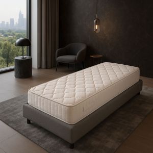 Matelas Tissu Ignifug&eacute; Non Feu 70x190 x 10 cm - Tr&egrave;s Ferme - Noyau Poli Lattex HR Derni&egrave;re G&eacute;n&eacute;ration Ind&eacute;formable - Tr&egrave;s Respirant