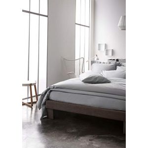 Today Drap housse matelas épais Privacy 100% coton 57 fils 90 x 200 cm GRIS ZINC