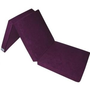 Matelas lit futon pliable pliant 195 x 65 x 8 cm choix des couleurs (Violet)