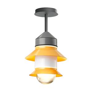 Suspension d'extérieur en polycarconate couleur moutarde Santorini C - Marset