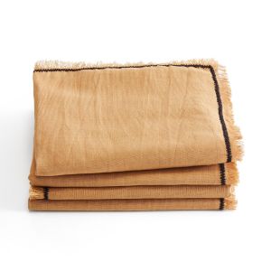 Lot de 4 serviettes de table li oton, Menorca Sable Taille 45X45 cm