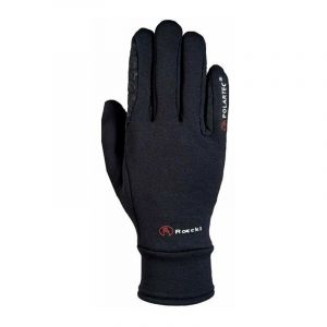 Roeckl 7,5, Moka: Gants d'équitation d'hiver modèle Warwick avec rembourrage en polaire et coupe anatomique ultra confortable Adulte et enfant