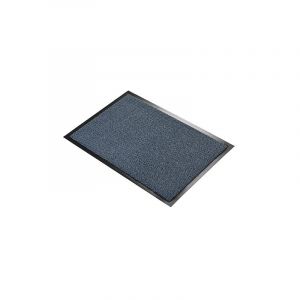 Coba Tapis d'entrée économique Vyna-Plush 60 x 90 cm bleu - Maxiburo