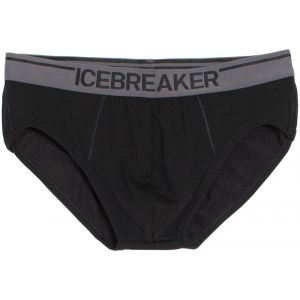 Icebreaker Vêtements intérieurs Anatomica Briefs - Black / Monsoon - Taille L