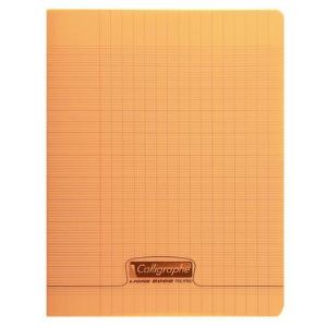 Calligraphe Ligne 8000 - Cahier piqûre 96P 21x29.7 grands carreaux (90g) couverture polypropylène