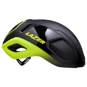 Lazer Vento KinetiCore Casque de vélo de route, équipement de vélo pour adultes, hommes et femmes, casque de vélo léger, noir clignotant, jaune, taille M